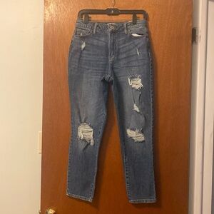 So Good For Life Distressed Blue Denim Jeans